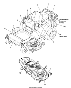 Decals (7502443) Diagram and Parts List for 7800820A (C950-60106-1)(2011) Briggs and Stratton Lawn Tractor